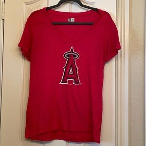 Anaheim Angels Baseball women’s v neck t shirt